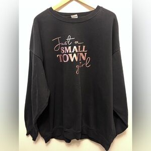 Small Town Girl Black Sweatshirt